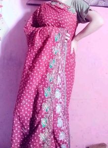 Red Saari For Women