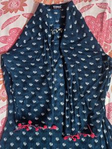 Elegant Blue Printed Kurta