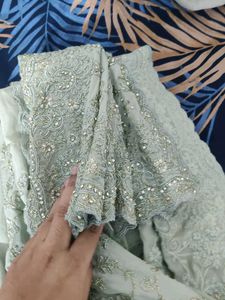 Elegant Embroidered Indian Saree