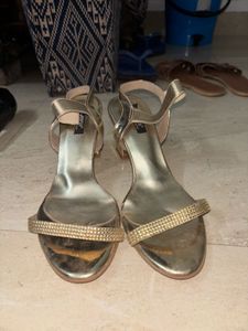 Gold heels
