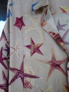 Zara Starfish Print Oversized Shirt