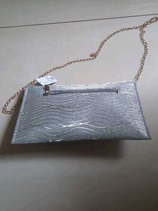 Elegant Silver Clutch