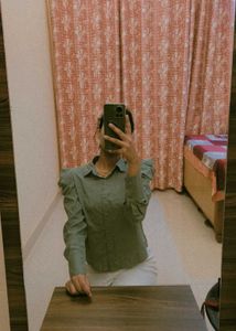 Olive Green Long Sleeve Shirt