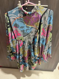 Colorful Patterned Blouse
