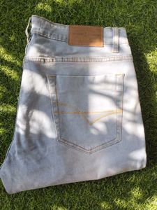 Light Wash Icy Blue Slim Fit Jeans