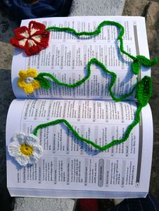 Crochet Flower Bookmark