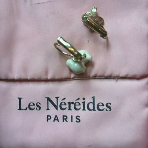 Les Nereides Owl And Flower Mismatched Earring