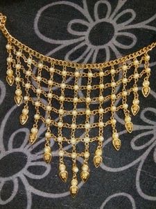 Heavy Long Necklace Golden Colour