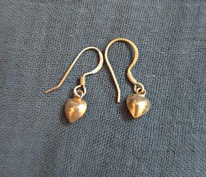 92.5 Heart Drop Earring
