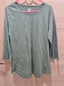 Green Stretchable T-shirt