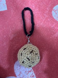 Cute Crochet Cookie And Croissant Charm/keychain!!