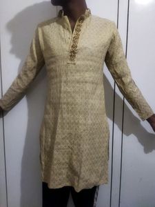 Art Silk With Collen Beautiful Embroidery Kurta