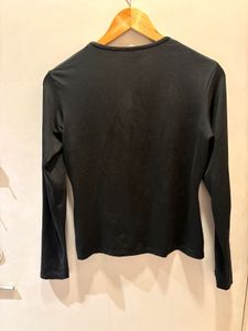 Black V Neck Imported Top