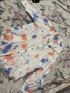 Tie-Dye Button-Up Shirt