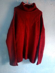 Maroon Highneck Sweater