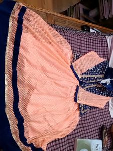 Peach Colour Short Frock