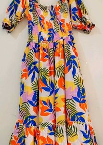 Tropical Smocked Dress