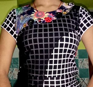 Black & White Checked Dress