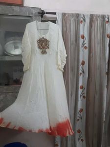 Beautiful Gown With Embellished Neck