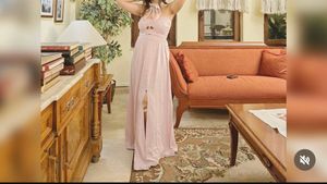 Pink Strapless Midi Dress