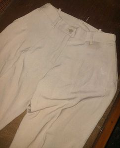 Beige Casual Pants