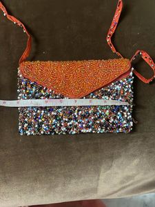 Beaded Crossbody Clutch