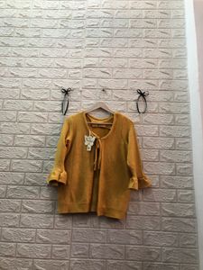 Style with swagidy 🎁 🌷Mustard Cardigan wit