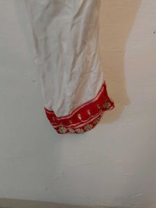 Red Embroidered Kurta