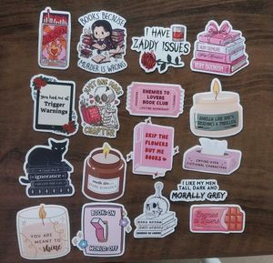 Novel Theme Stickers (17 Pcs + Freebies)