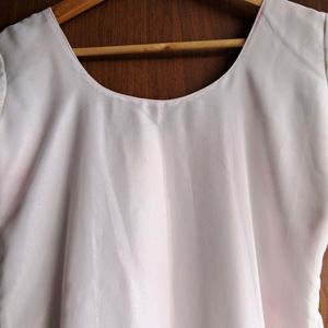 Embroidery Work White Kurta For Women