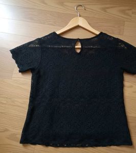 Elegant Black Lace Top