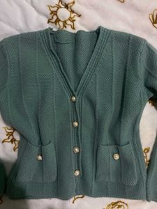 Korean Sweater With Sweet Pockets