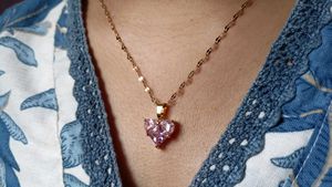 Anti-Tarnish Stainless steel  Pink Love Chain💓