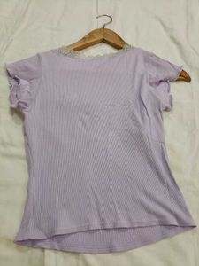 Lavender Lace Top