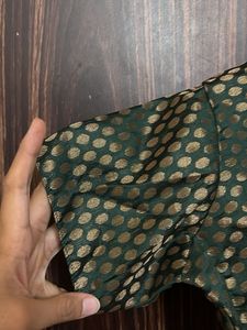 Green Silk Blouse