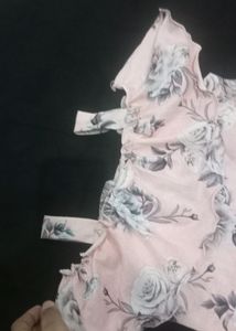 Brand New Flower Print Off Shoulder Top For Girls