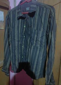 Cargo Striped Button Down Men Shirt