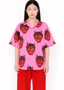 Pink Devil Print Shirt