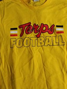 Terps Football Yellow T-Shirt