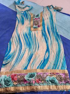 Beautiful Patiala Suit + 1 Short Kurti
