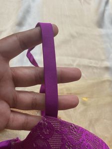 Purple Net Bra