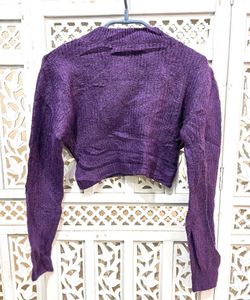 Purple Knit Sweater