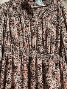 Printed Midi Dress And Ajio Dres