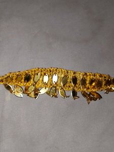 Gold Sequin Embellished Belt