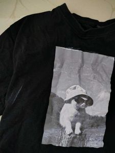 Black Graphic Print T-Shirt