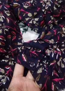 Floral Print Tunic Top