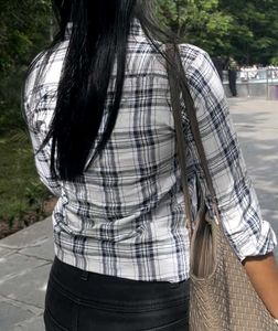 Checked Flannel Top
