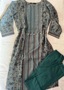 Floral Print Kurti with Pant