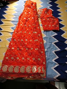 Orange Lehnga Choli