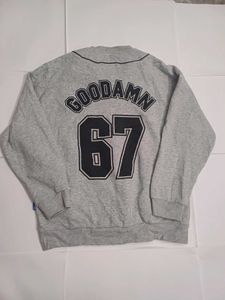 👾Vintage Grey Varsity Jacket